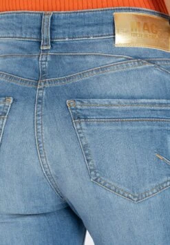 Rich- Slim Fit Jeans - D Summer Blue Destroyed -Mac 11b74343007847ffa8c621825e274bee