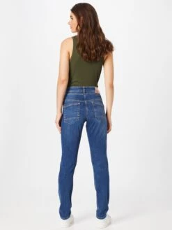 MAC Straight Regular Jeans Rich Dames Blauw -Mac 146903e6a188bca89743740a04f69748