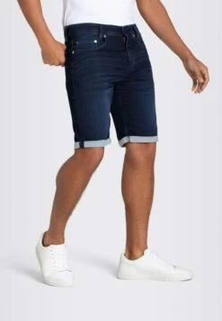 Jogn Bermuda - Jeansshort - Dark Indigo Authentic Used -Mac 179f701dcae34729a84bc7cfdbee86a8