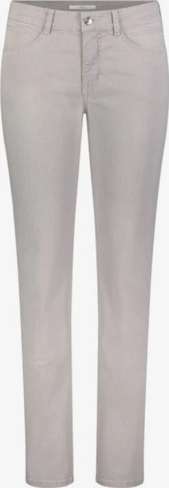 MAC Straight Regular Jeans Dames Lichtgrijs