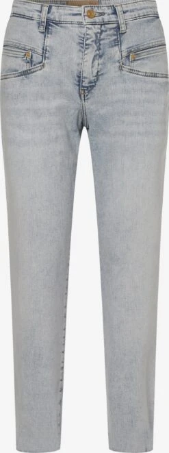 MAC Mom Jeans Tapered Jeans Rich Carrot Dames Blauw