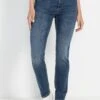 MAC Angela - Slim Fit Jeans - Mid Blue Used -Mac 2bf96043b65443eba8c932872097c3e0