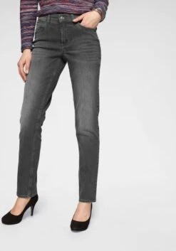 MAC Straight Regular Jeans Angela New Dames Donkergrijs -Mac 2d0e8f12ed44a4d095f13f669f7da964