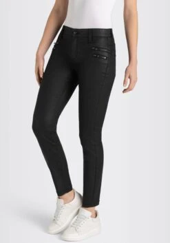 MAC Pantalons Skinny Broek Dames Zwart -Mac 411dd0c06003a3f7ad046100baca9d2c