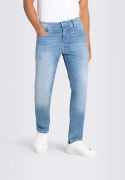 Arne Pipe - Straight Leg Jeans - Light Blue Authentic Wash -Mac 473d142aab5749b3a68a3b1aeaa5696c