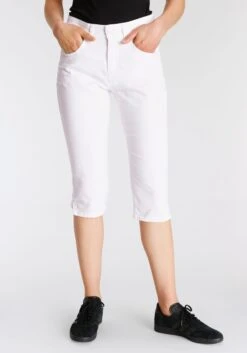 MAC Denim Shorts Slimfit Jeans Dames Wit -Mac 4b7195a9b5dccd923a498baba0991a66