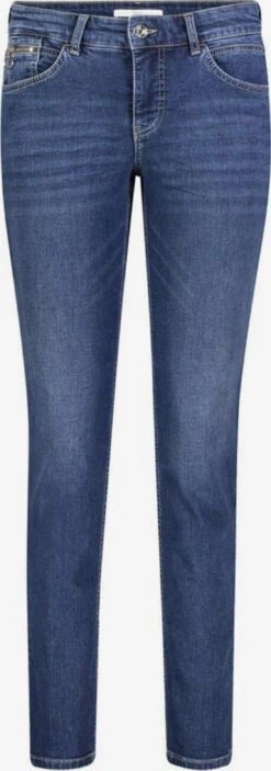 MAC Pantalons Regular Broek Dames Blauw