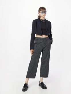 MAC Pantalons Wide Leg Broek Chiara Dames Grijs / Donkergrijs -Mac 50e8c590b119ad3c264252463d7a6a2a