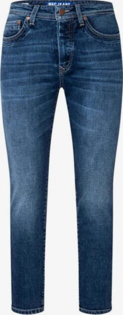 MAC Straight Regular Jeans Heren Blauw / Donkerblauw