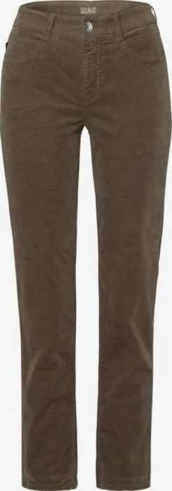 MAC Jeans Slimfit Jeans Angela Cord Dames Kaki
