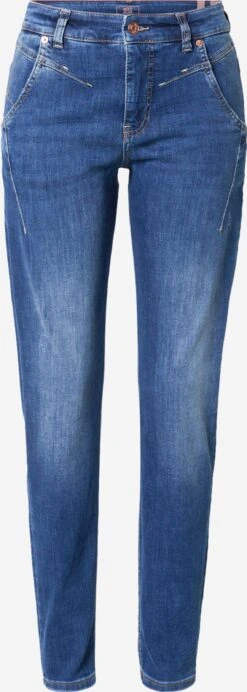 MAC Straight Regular Jeans Rich Dames Blauw