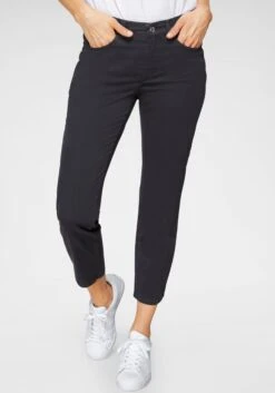 MAC Pantalons Regular Broek Dames Marine -Mac 738cca150c461ca6247fe481bcdc28ec