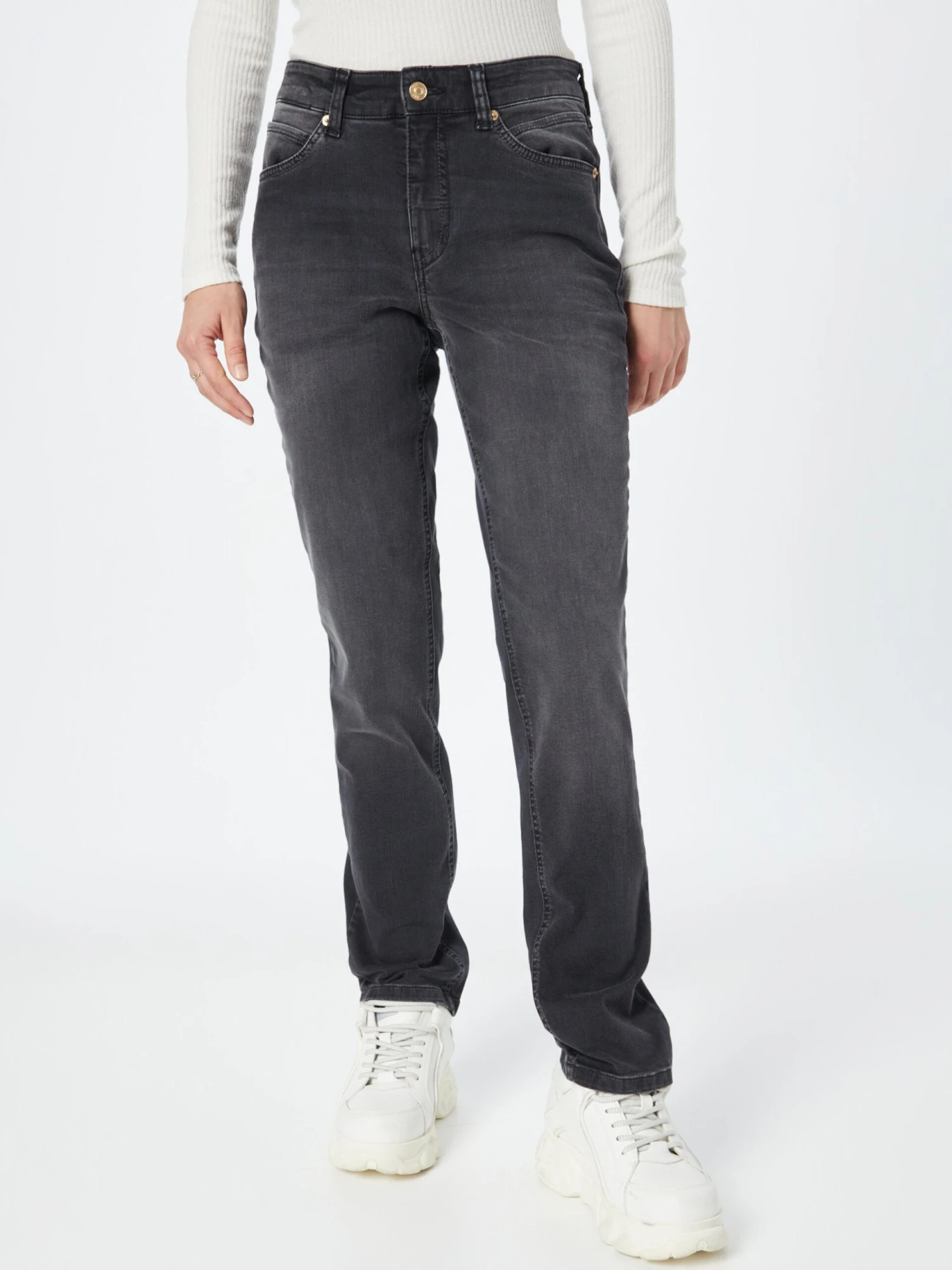 MAC Straight Regular Jeans Melanie Dames Grijs 5 MAC Straight Regular Jeans Melanie Dames Grijs - Afbeelding 3
