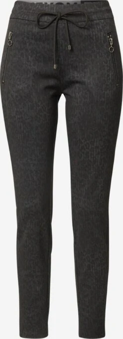 MAC Pantalons Slimfit Broek EASY Dames Zwart