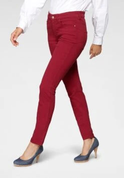 MAC Jeans Skinny Jeans Dames Donkerrood -Mac 823ee70faa30ab7e2cb0fb8af565d77b