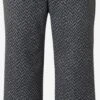 MAC Pantalons Wide Leg Broek Chiara Dames Grijs / Donkergrijs