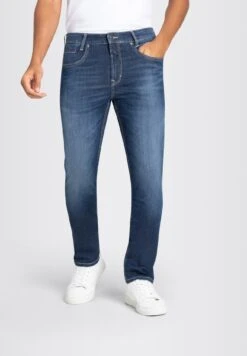 Arne Pipe Authentic Wash - Slim Fit Jeans - Dark Blue Denim