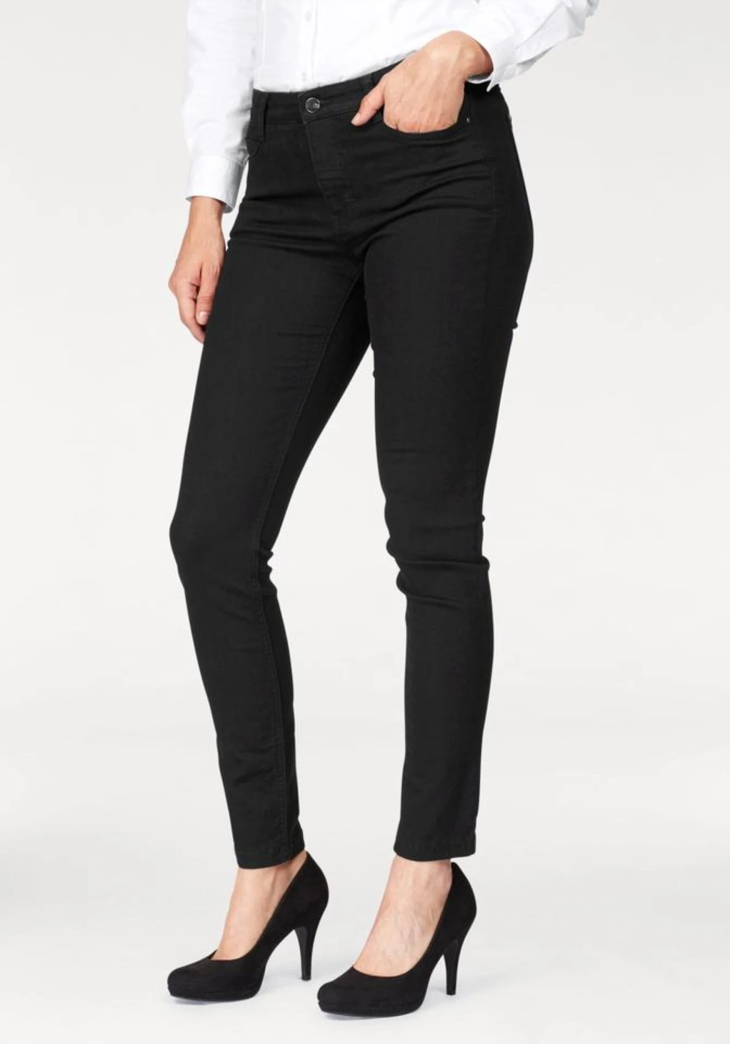 MAC Jeans Skinny Jeans Dames Zwart 5 MAC Jeans Skinny Jeans Dames Zwart - Afbeelding 3