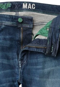 Slim Fit Jeans - Authentic Dark Blue Used -Mac 950b3e4080c2466c9200bd33c97fff9b