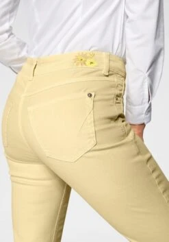 MAC Jeans Slimfit Jeans Angela Dames Geel -Mac 96dc63ca2c28de591b06408e9c49ce34