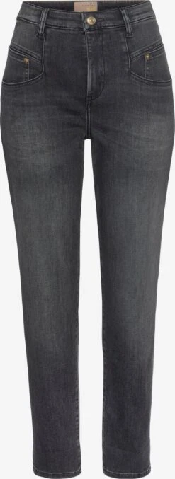 MAC Mom Jeans Tapered Jeans Rich Carrot Dames Grijs