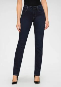 MAC Straight Regular Jeans Dream Dames Donkerblauw -Mac 9dd9252fb9ccb495ec4d99499e5a8ffa