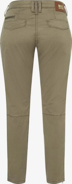 MAC Pantalons Regular Broek Rich Dames Kaki -Mac aa16c6d802bc8ab7a5e7aea0d2bc62af