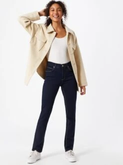 MAC Straight Regular Jeans Melanie Dames Donkerblauw -Mac ac39acf66894cc183561f5bc9c3aff0a