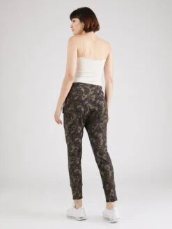 MAC Pantalons Slimfit Broek Future 2.0 Dames Kaki / Olijfgroen -Mac ae3cc4f658a211dec25474cfec78acfc