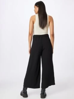 MAC Pantalons Wide Leg Broek Celina Dames Zwart -Mac b548cdad2d8b9f455d801bf636facf27