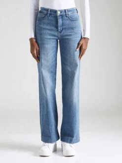 MAC Wide Leg Wide Leg Jeans DREAM Dames Blauw -Mac b5aa5d386333a481e728ddfd382edc59