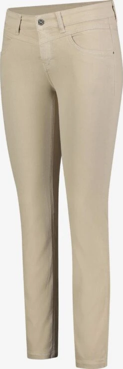 MAC Pantalons Slimfit Broek Dames Beige -Mac bbd8a6b3848ea328617e17459d5987d2