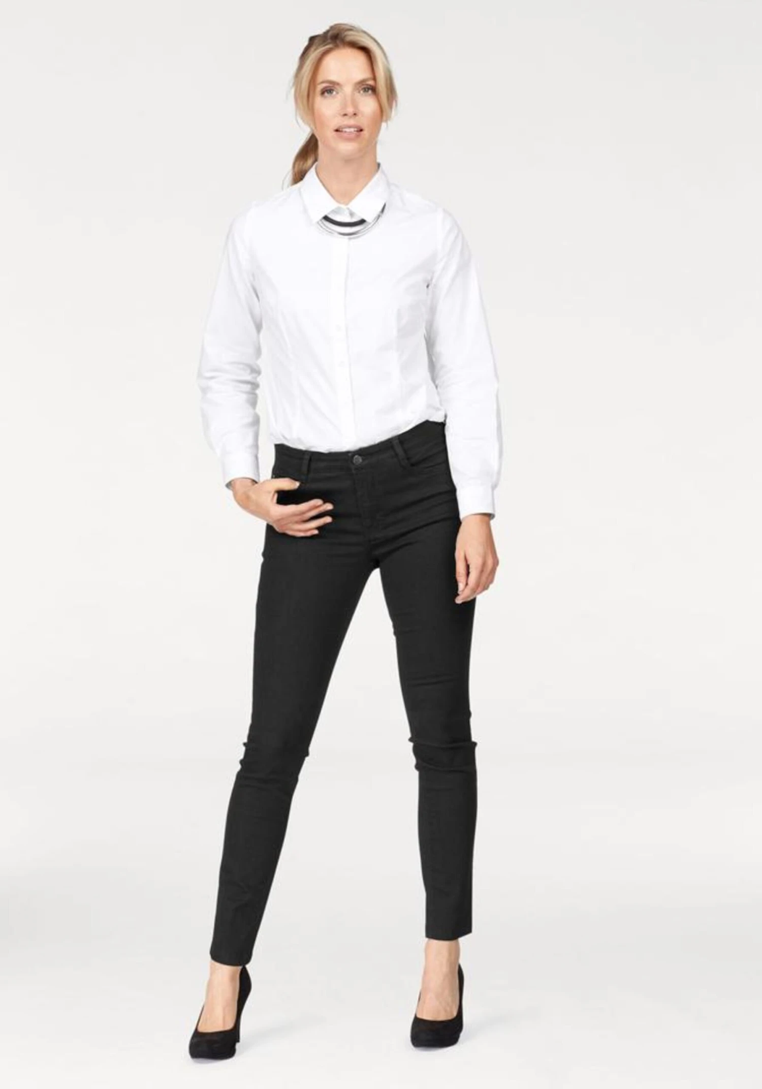 MAC Jeans Skinny Jeans Dames Zwart 7 MAC Jeans Skinny Jeans Dames Zwart - Afbeelding 5