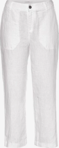 MAC Pantalons Regular Broek Dames Wit