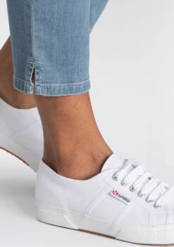 MAC Jeans Slimfit Jeans MELANIE Dames Blauw -Mac cb218ff0c07c065da7b45ee91c6516e2