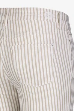 MAC Pantalons Slimfit Broek Dames Lichtbeige -Mac d104d20d023836a690a1bc36f03a43ea