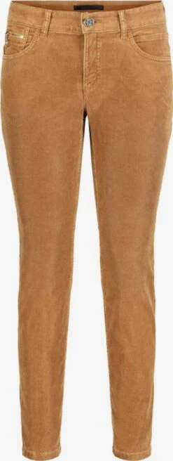 MAC Pantalons Regular Broek Dames Karamel
