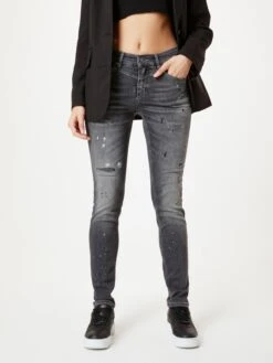 MAC Jeans Skinny Jeans RICH Dames Donkergrijs -Mac d71d70ee01d1b3ee5ecddfe52f0bf2e8