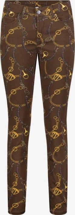 MAC Jeans Slimfit Jeans Dames Donkerbruin