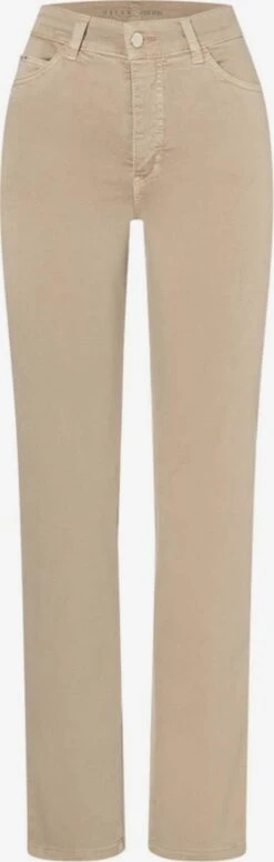 MAC Pantalons Regular Broek Dames Sand
