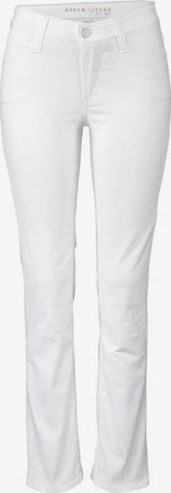 MAC Straight Regular Jeans Dream Dames Wit