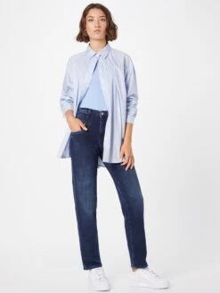 MAC Mom Jeans Tapered Jeans Rich Carrot Dames Donkerblauw -Mac ee186b174476d41306635f83325a5c48