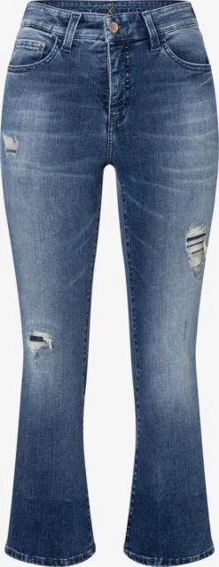 MAC Bootcut Flared Jeans Dames Blauw
